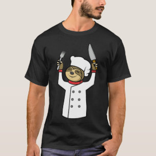 Camiseta Funny Sloth Chef Cocina Cocina GIft Tema del espac