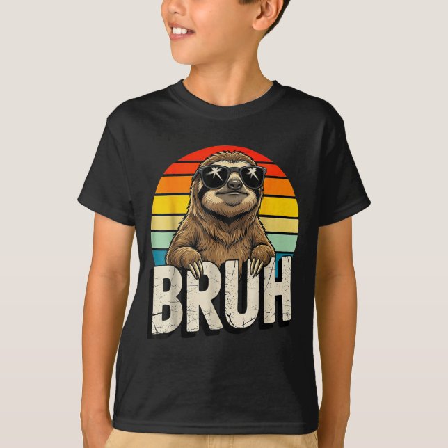 Camiseta Funny Sloth Graphic Meme Lover Bruh Sloth Lovers  (Anverso)