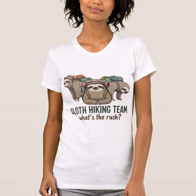 Camiseta Funny Sloth Hiking Classic T-Shirt_5 (Anverso)