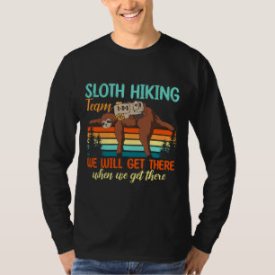 Camiseta Funny Sloth Hiking Team Travel