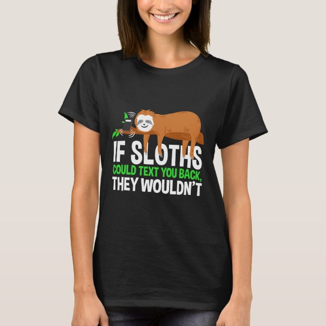 Camiseta Funny Sloth Hobbie Nap Sloth (Anverso)