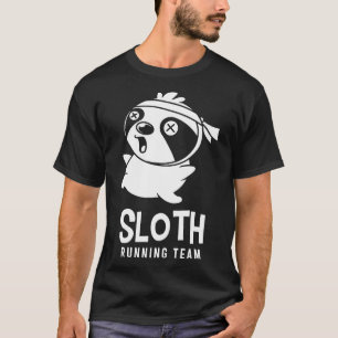 Camiseta Funny Sloth Running Team Sports Jogging