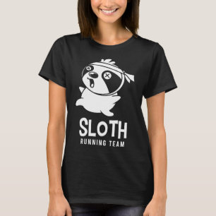 Camiseta Funny Sloth Running Team Sports Jogging