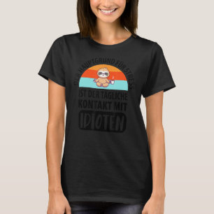 Camiseta Funny Sloth Saying Employee Work Colleague Office
