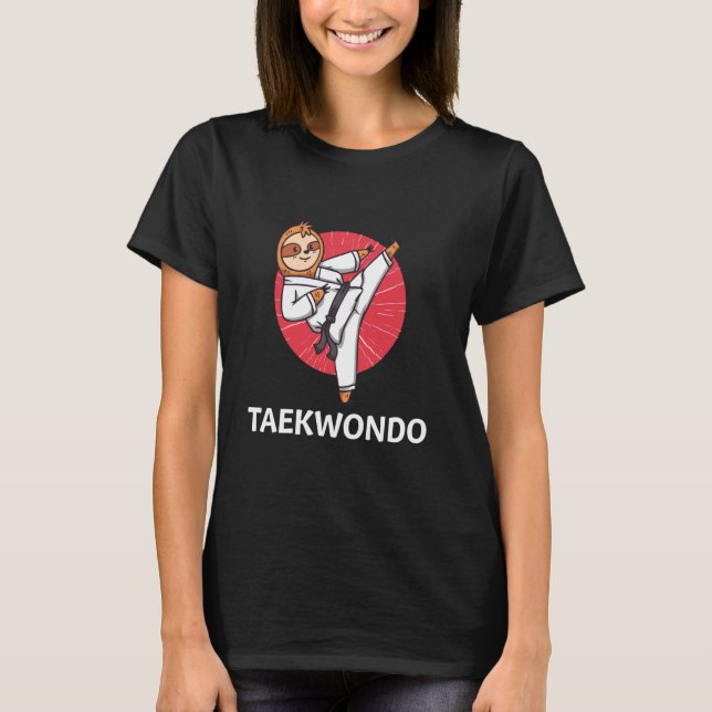 Camiseta Funny Sloth Taekwondo (Anverso)