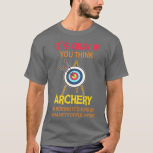 Camiseta Funny Smart People Sport Archery Impresión de rega