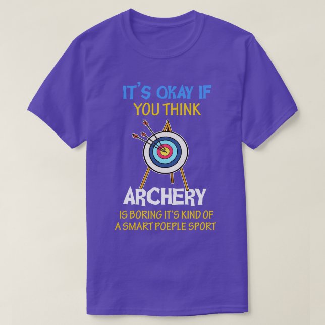 Camiseta Funny Smart People Sport Archery Impresión de rega (Diseño del anverso)