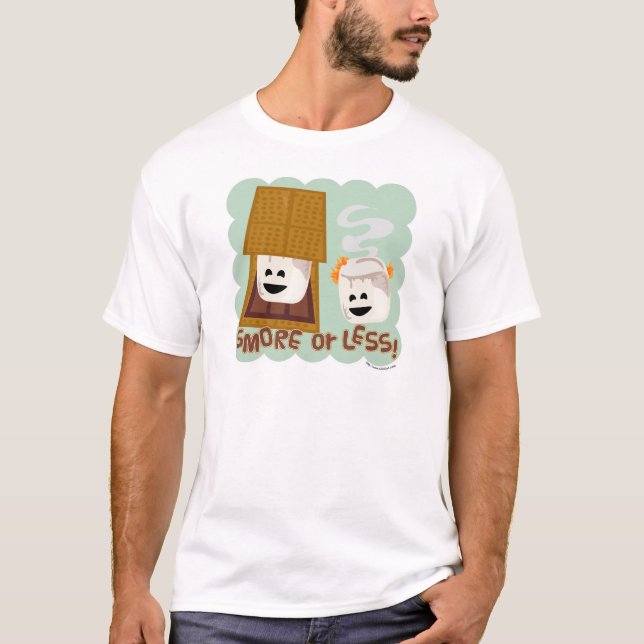 Camiseta Funny Smore o Menos Cuidado Personalizado de Campa (Anverso)