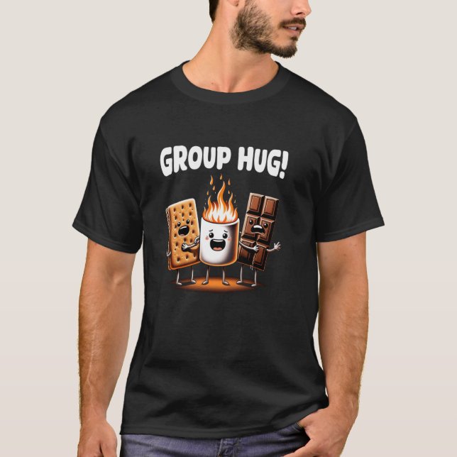 Camiseta Funny Smores Marshmallow Chocolping Grupo H (Anverso)