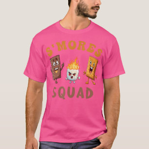 Camiseta Funny Smores S'Mores Marshmallow Squad Camping Ca