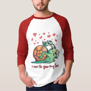 Camiseta Funny Snail Valentine Running