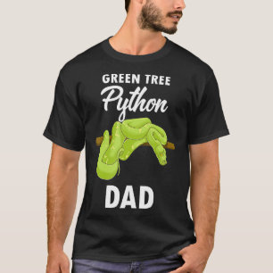 Camiseta Funny Snake Lover Dad Green Tree Python
