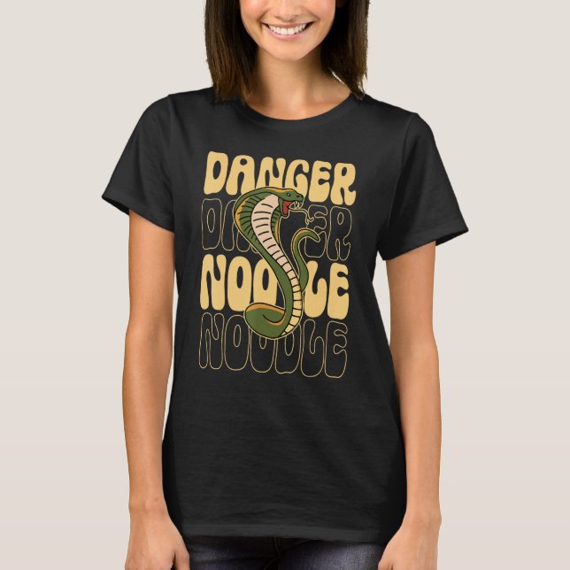 Camiseta Funny Snake Lover Danger Noodle (Anverso)