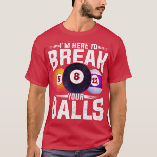 Camiseta Funny Snooker 8 Ball Pool Billiard Player Billiard