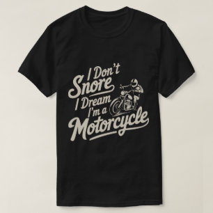 Camiseta Funny Snoring Biker Motorcycle Apparte Tee