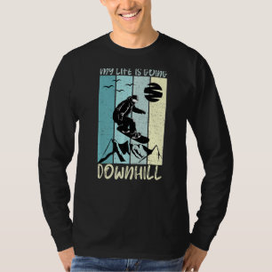 Camiseta Funny Snowboard Tee Goto Downhill Winter Sports L