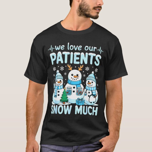 Camiseta Funny Snowman Nurse Christmas Winter Holiday Healt (Anverso)