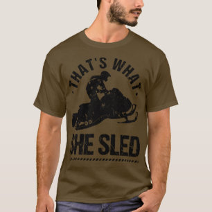 Camiseta Funny Snowmobile Riding Motor Sled