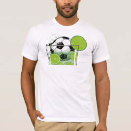 Camiseta Funny Soccer Lime Drink Graphic Men’s T-Shirt