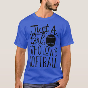 Camiseta Funny Softball Lover  Women And Girls Softball Pla