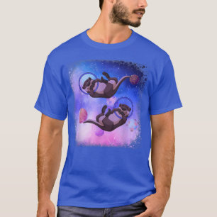 Camiseta Funny Space Sea Otters Astronauta Otter Planet Out