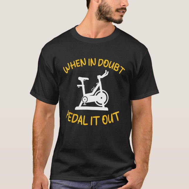 Camiseta Funny Spinning Class Indoor Cycling Workout Statia (Anverso)