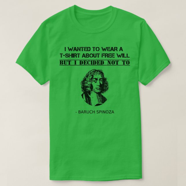 Camiseta Funny Spinoza Philosophy profesora de filosofía es (Diseño del anverso)