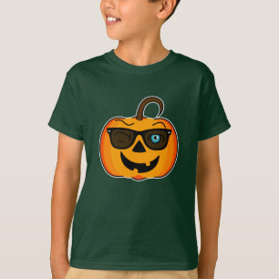 Camiseta Funny Spooky Pumpkin icónico guiño en una camise