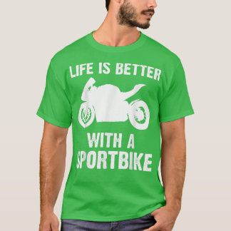 Camiseta Funny Sport Bike Art Hombres Mototo de ciclismo de