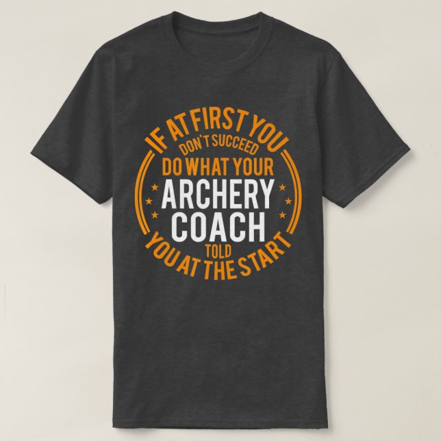 Camiseta Funny Sport Instructor y jugador Funny Archery Co (Diseño del anverso)