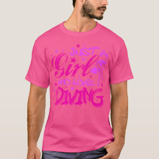 Camiseta Funny Springboard Submarinismo Chicas de buceo