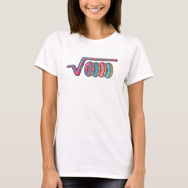 Camiseta Funny Square Root 4489 Funny 67 Math donuts Mem (Anverso)