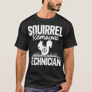 Camiseta Funny Squirrel Hu, técnico de remoción de ardillas