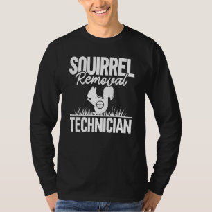 Camiseta Funny Squirrel Hu, técnico de remoción de ardillas
