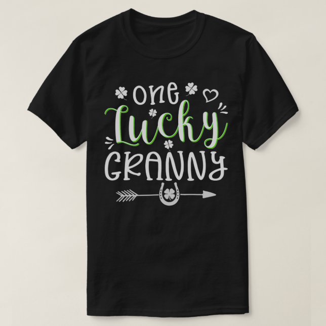Camiseta Funny St Patrick's Day Cute Gift for One Lucky Gra (Diseño del anverso)