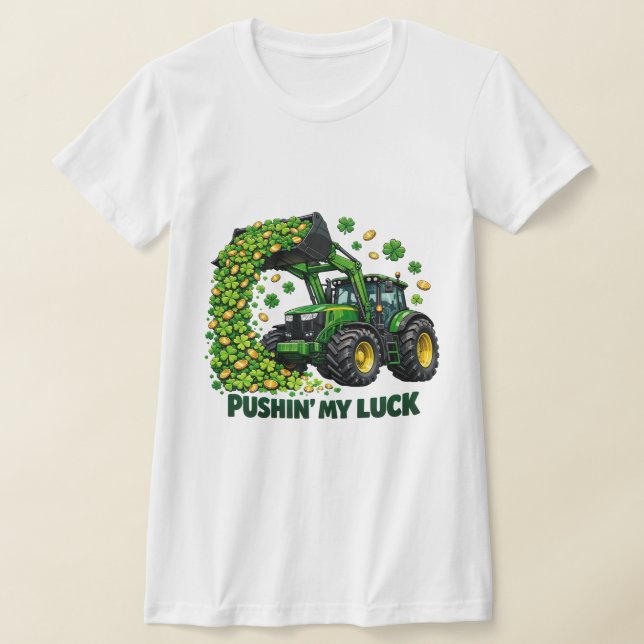 Camiseta Funny St. Patrick's Day funny Tractor (Distribución)