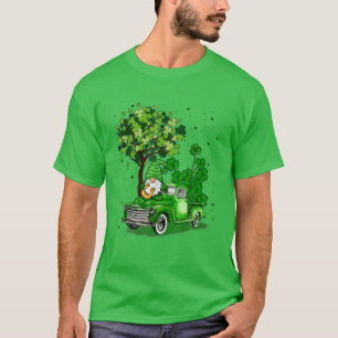 Camiseta Funny St Patricks Day Shamrock Gnome Truck Costum