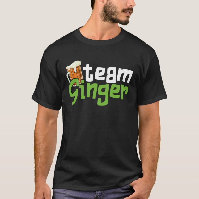 Camiseta Funny St. Patrick's Day Team Ginger Drinking Gift (Anverso)