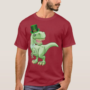 Camiseta Funny St Patricks Day TRe Dinosaurio irlandés con