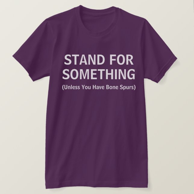 Camiseta Funny Stand para una cita de algo (Anverso del diseño)