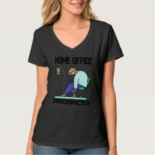 Camiseta Funny Statement Slony Home Office Laptop Working W