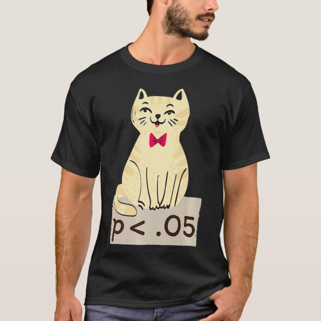 Camiseta Funny Statistics Researcher - Low p-value Premium  (Anverso)