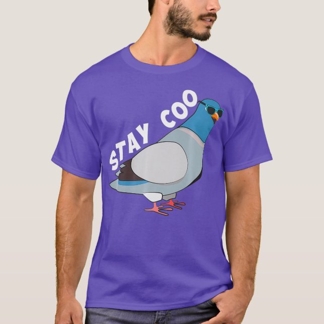 Camiseta Funny Stay Coo Bird Cute Pigeon Carreras Swag Men (Anverso)