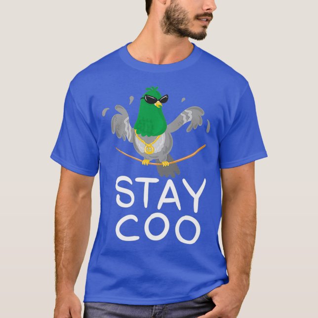 Camiseta Funny Stay Coo Bird Cute Pigeon Carreras Swag Men (Anverso)