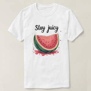 Camiseta Funny "Stay Juicy" Watermelon Summer
