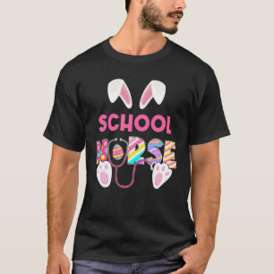 Camiseta Funny Stethoscope Escuela de enfermería Bunny Mamá