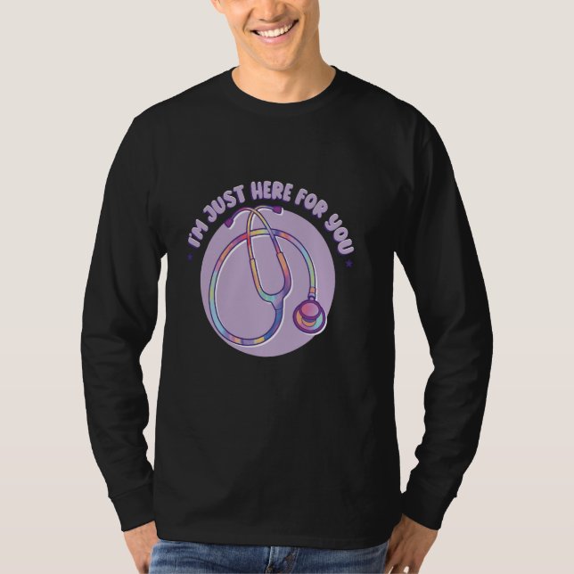 Camiseta Funny Stethoscope Nurse RN (Anverso)