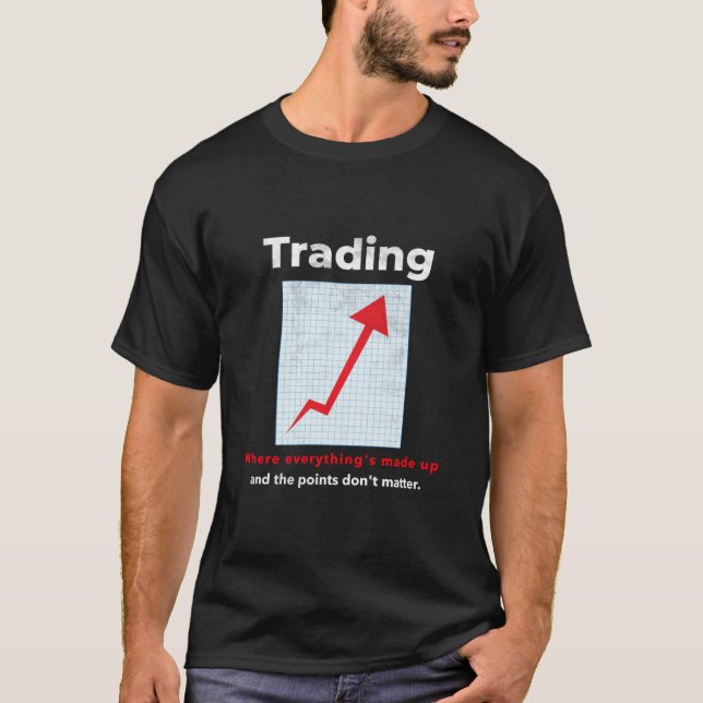 Camiseta Funny STOCK TRADER, DAY TRADER Humor Pullover Hood (Anverso)