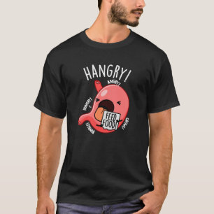 Camiseta Funny Stomach Pun Dark BG