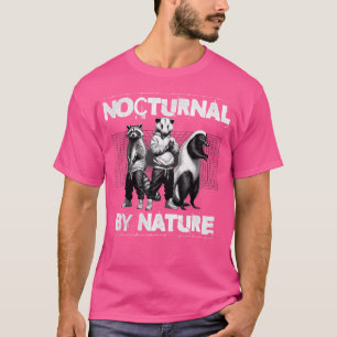 Camiseta Funny Street Cats Raccoon Opossum Skunk